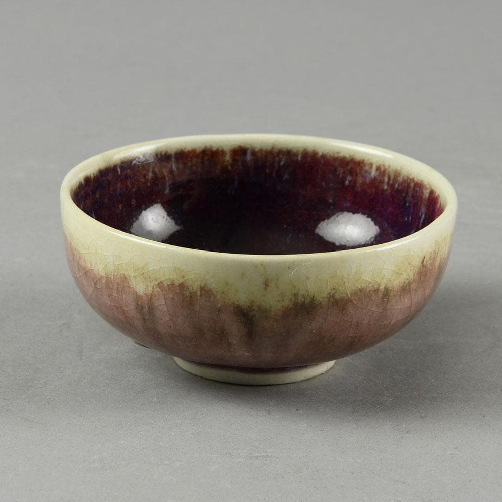 Wilhelm G. Albouts, Germany, porcelain bowl with oxblood glaze, C5348 - Freeforms