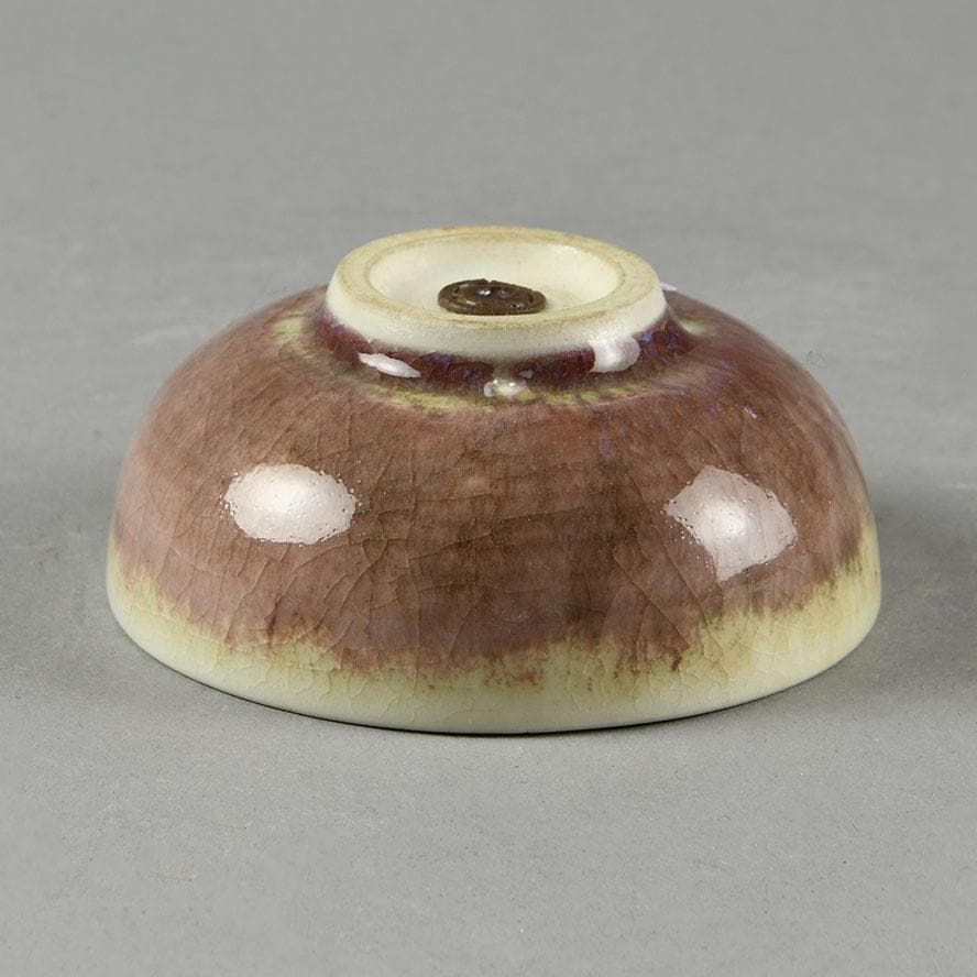 Wilhelm G. Albouts, Germany, porcelain bowl with oxblood glaze, C5348 - Freeforms