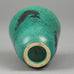 Wilhelm Kage for Gustavsberg, "Argenta" stoneware vase with fish illustration in silver over green glaze B3815 - Freeforms