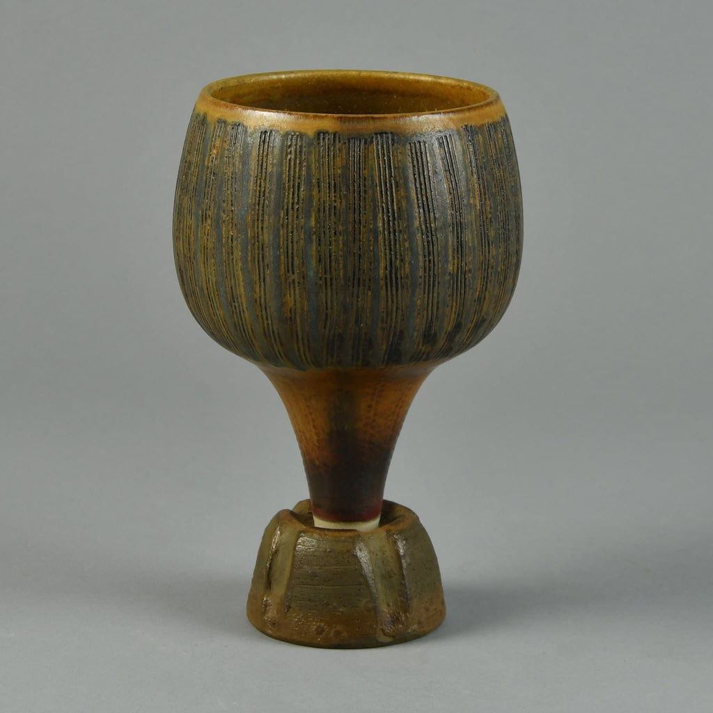 Wilhelm Kage for Gustavsberg, "Farsta", "Terra Spirea" vase G9239 - Freeforms