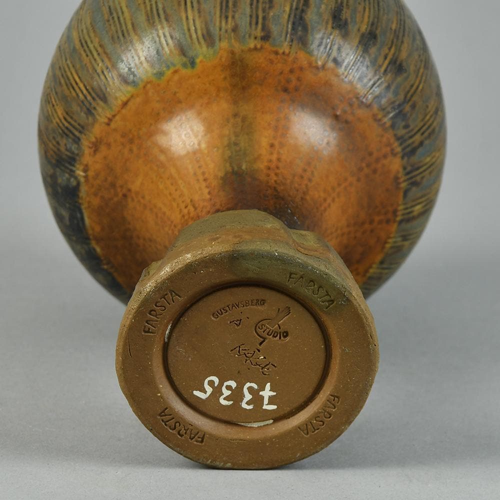 Wilhelm Kage for Gustavsberg, "Farsta", "Terra Spirea" vase G9239 - Freeforms