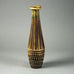 Wilhelm Kåge for Gustavsberg "Farsta" vase with brown and yellow ochre glaze G9218 - Freeforms