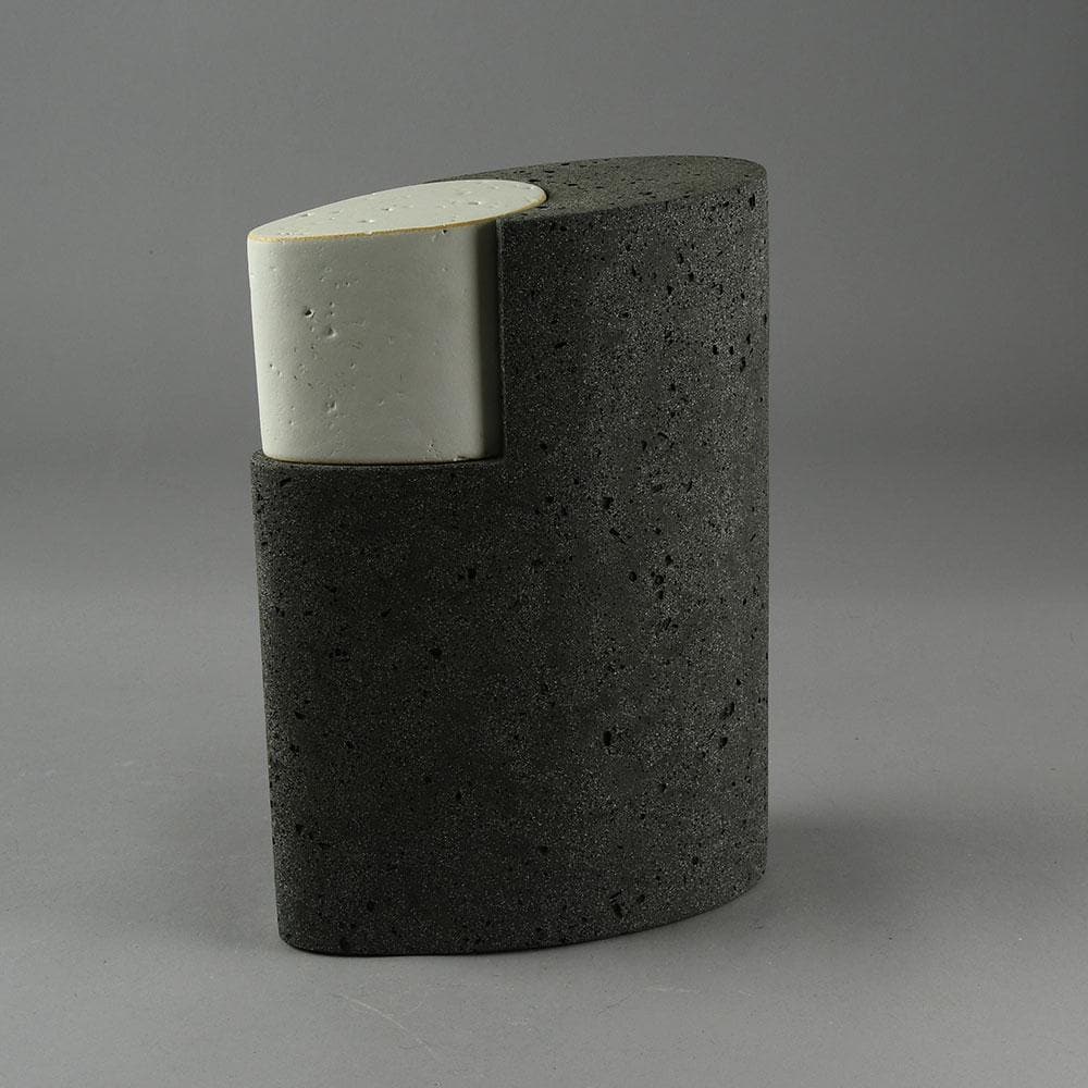 Wim Borst, the Netherlands, unique stoneware sculptural jar E7158b - Freeforms