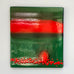 Bengt Berglund for Gustavsberg, Sweden, enamel wall hanging in red and green M4181