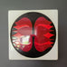 Bengt Berglund for Gustavsberg, enamel wall hanging in red, black and white M5399