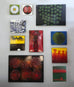 Bengt Berglund for Gustavsberg, Sweden, enamel wall hanging in green and black M4385