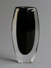 Nils Landberg for Orrefors, Sweden, three art glass vases