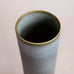 Carl Harry Stålhane for Rörstrand, Sweden, stoneware vase with matte blue gray glaze C5014