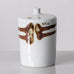 Claes Thell, Sweden, unique brown and white porcelain vase K2208