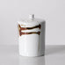 Claes Thell, Sweden, unique brown and white porcelain vase K2208