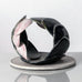 Beate Kuhn, Germany, unique sculpture with pink and dark green glaze K1745