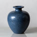 Erich and Ingrid Triller for Tobo, Sweden, unique stoneware vase with matte blue glaze K2094