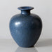 Erich and Ingrid Triller for Tobo, Sweden, unique stoneware vase with matte blue glaze K2094