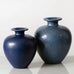 Two vases with blue glaze by Erich and Ingrid Triller for Tobo, Sweden