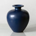Erich and Ingrid Triller for Tobo, Sweden, unique stoneware vase with matte blue glaze K2282
