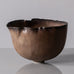 Deirdre Burnett, own studio, UK, unique stoneware bowl with matte brown glaze K2165