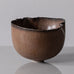 Deirdre Burnett, own studio, UK, unique stoneware bowl with matte brown glaze K2165