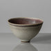 Karl Scheid, Germany, unique stoneware bowl with cream and pink glaze K2308