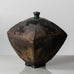 Steen Kepp, Sweden, unique stoneware jar with matte dark brown glaze J1176