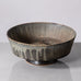 Richard Bampi, Germany, unique stoneware bowl with brown and pale gray matte glaze J1120