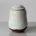 Richard Bampi, Germany, unique stoneware lidded jar with white glaze H1618