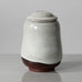 Richard Bampi, Germany, unique stoneware lidded jar with white glaze H1618