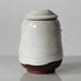 Richard Bampi, Germany, unique stoneware lidded jar with white glaze H1618