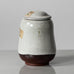 Richard Bampi, Germany, unique stoneware lidded jar with white glaze H1618