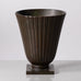 Just Andersen for GAB, Sweden, bronze ribbed footed vase K2019