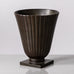 Just Andersen for GAB, Sweden, bronze ribbed footed vase K2019