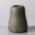 Horst Kerstan, Germany, unique vase with pitted matte olive glaze H1521