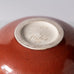 Horst Kerstan, Germany, unique round vase with glossy brick red glaze H1518