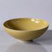 Horst Kerstan, own studio, Germany, stoneware bowl with glossy yellow glaze H1522