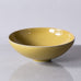 Horst Kerstan, own studio, Germany, stoneware bowl with glossy yellow glaze H1522