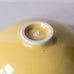 Horst Kerstan, own studio, Germany, stoneware bowl with glossy yellow glaze H1522