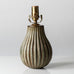 Axel Salto for Royal Copenhagen, Denmark, stoneware lamp with matte olive glaze K2270