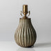 Axel Salto for Royal Copenhagen, Denmark, stoneware lamp with matte olive glaze K2270