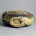 Knud Kyhn for Royal Copenhagen, Denmark, flattened circular vase with bear illustration in relief A1094