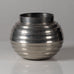 GAB  Svenskt Tenn, Sweden, round ribbed art deco pewter vase L3771