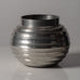 GAB  Svenskt Tenn, Sweden, round ribbed art deco pewter vase L3771
