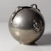 CG Hallberg, Sweden, handled round pewter vase with relief L3768