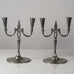 OH Lagerstedt, Sweden, pair of pewter candelabras L3350