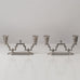 L & L  (Loij & Lindbladh), Sweden, pair of art deco pewter candelabras L3698
