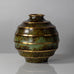 SVM, Sweden, ribbed vase in light bronze J2352