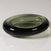 Vicki Lindstrand for Kosta Sweden, shallow bowl in green glass L3624