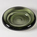 Vicki Lindstrand for Kosta Sweden, shallow bowl in green glass L3624