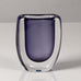 Vicke Lindstrand for Kosta, Sweden, "sommerso" vase in purple and clear glass L3237