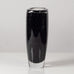 Vicke Lindstrand for Kosta, Sweden, sommerso vase with bubbles in black and clear glass L3774