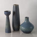 Three vases with blue glaze by Carl Harry Stålhane for Rörstrand, Sweden