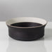 Ursula Scheid, Germany, unique stoneware bowl with black and white glaze J1390